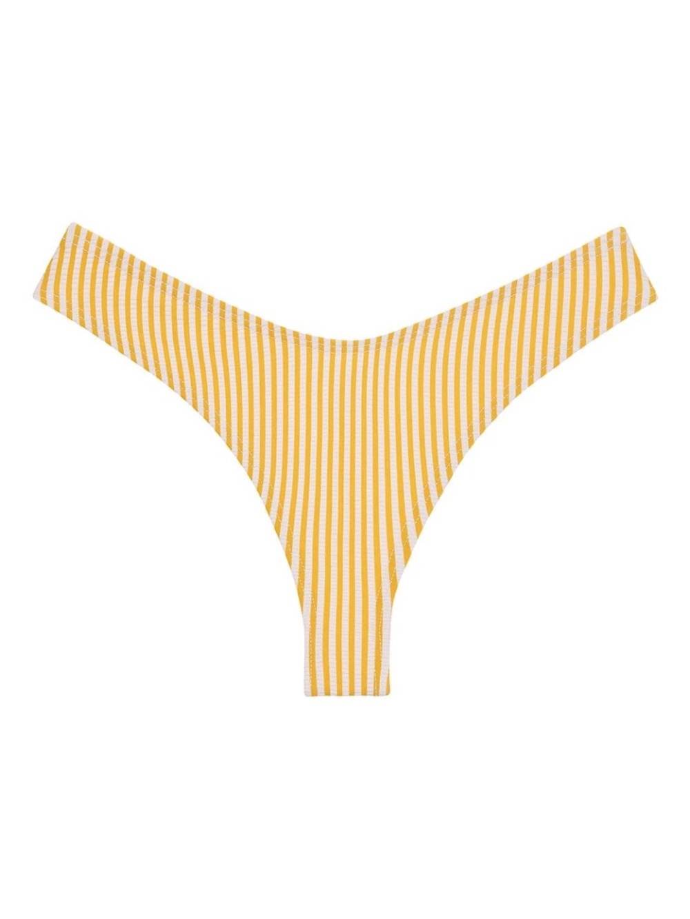 Montce Yellow Canary Stripe Cabana & Lulu Bikini Set, Size S - Picture 5 of 8